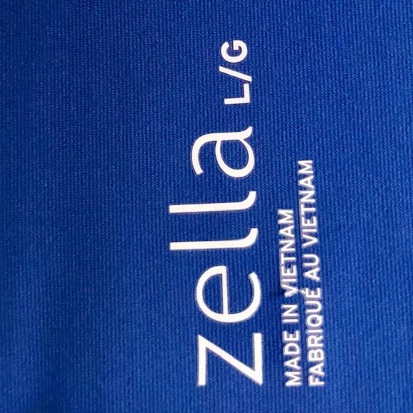 Zella Royal Blue Sunny Run SS Active Tee w/Mesh Back - L - Picture 7 of 9